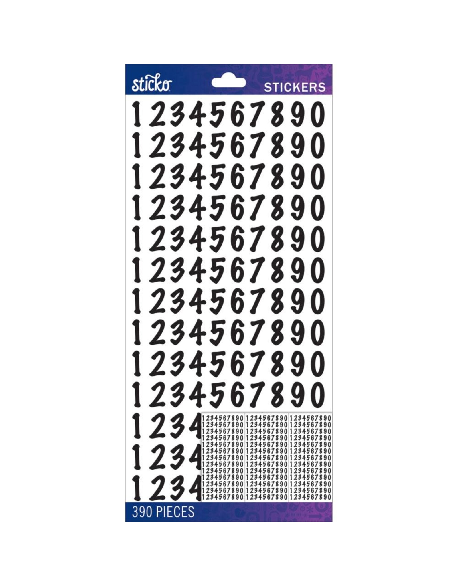 EK SUCCESS STICKO BLACK DOT MEDIUM NUMBERS STICKERS