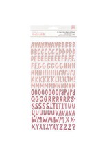 AMERICAN CRAFTS AMY TAN SHINE STAY SWEET BE KIND ALPHABET/BLUSH FOAM THICKERS STICKERS