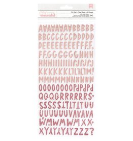 AMERICAN CRAFTS AMY TAN SHINE STAY SWEET BE KIND ALPHABET/BLUSH FOAM THICKERS STICKERS