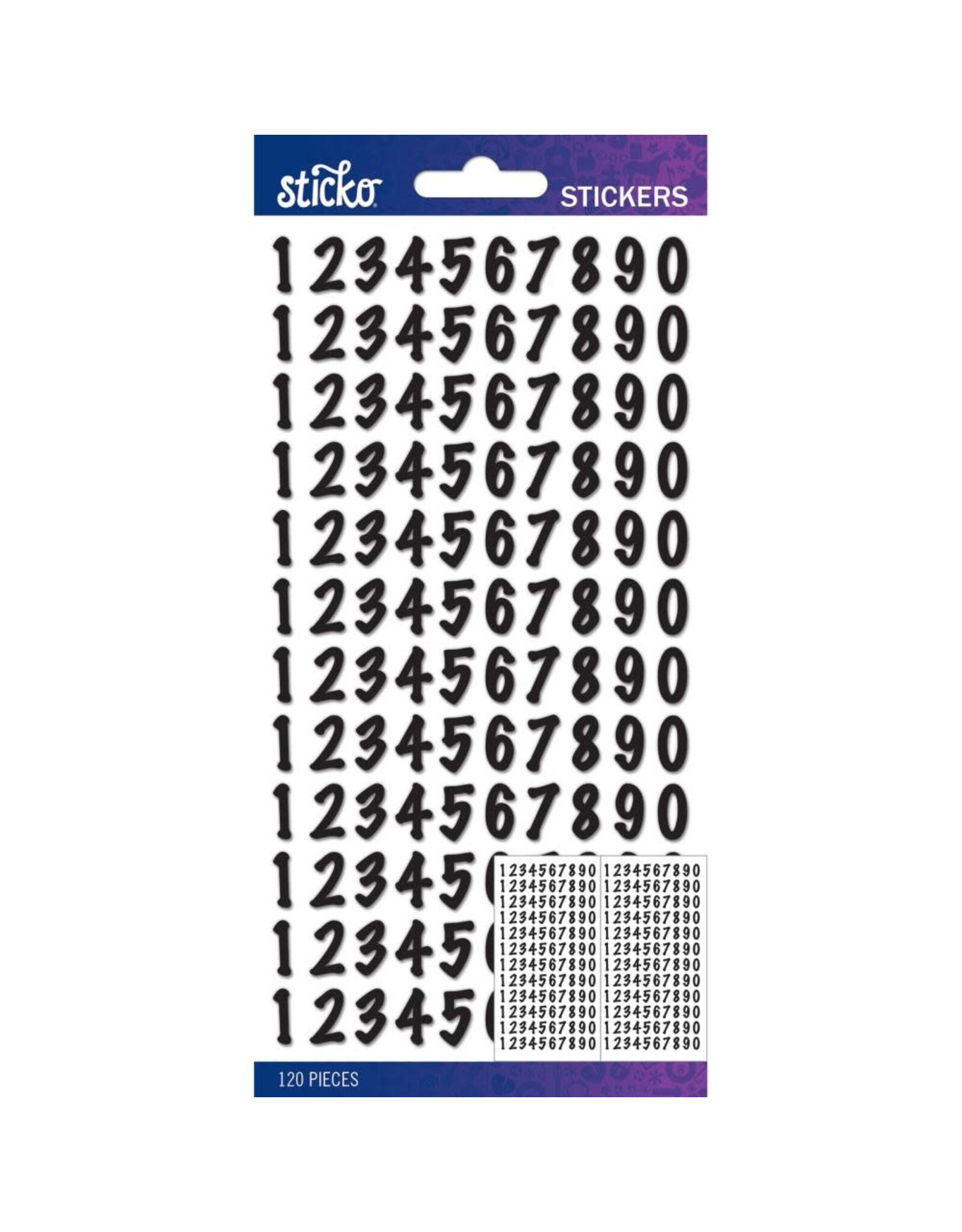 EK SUCCESS STICKO BLACK DOT SMALL NUMBERS STICKERS