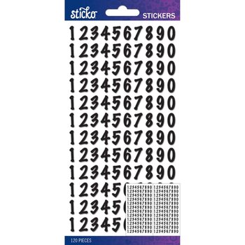 EK SUCCESS STICKO BLACK DOT SMALL NUMBERS STICKERS