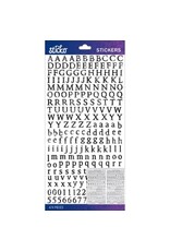 AMERICAN CRAFTS AMERICAN CRAFTS STICKO OCTAVIAN SMALL BLACK DISTRESSED ALPHABET STICKERS
