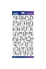 AMERICAN CRAFTS AMERICAN CRAFTS STICKO BLACK GLITTER MURAL SCRIPT GLITTER SMALL ALPHABET STICKERS