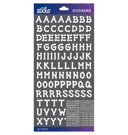 AMERICAN CRAFTS AMERICAN CRAFTS STICKO WHITE DOT SMALL ALPHABET STICKERS