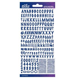AMERICAN CRAFTS AMERICAN CRAFTS STICKO COBALT MARKER SMALL ALPHABET STICKERS