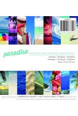 CRATE PAPER AMERICAN CRAFTS PARADISE 6x6 PAPER PACK 36 SHEETS