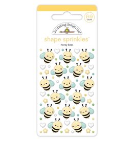 DOODLEBUG DESIGN DOODLEBUG BEE HAPPY HONEY BEE ENAMEL SHAPES