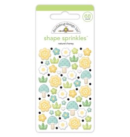DOODLEBUG DESIGN DOODLEBUG BEE HAPPY NATURE'S HONEY ENAMEL SHAPES