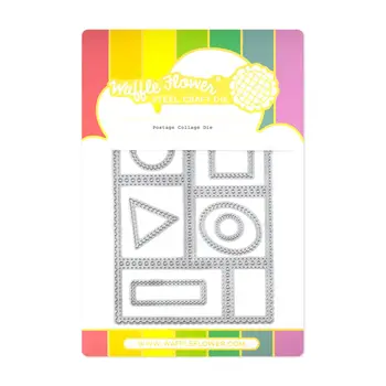 WAFFLE FLOWER WAFFLE FLOWER POSTAGE COLLAGE DIE SET