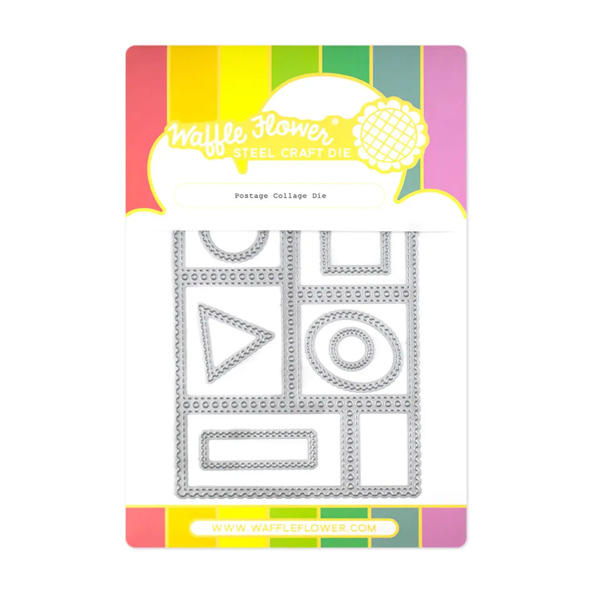 WAFFLE FLOWER WAFFLE FLOWER POSTAGE COLLAGE DIE SET