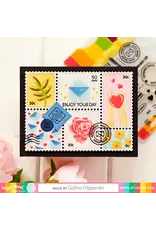 WAFFLE FLOWER WAFFLE FLOWER POSTAGE COLLAGE DIE SET