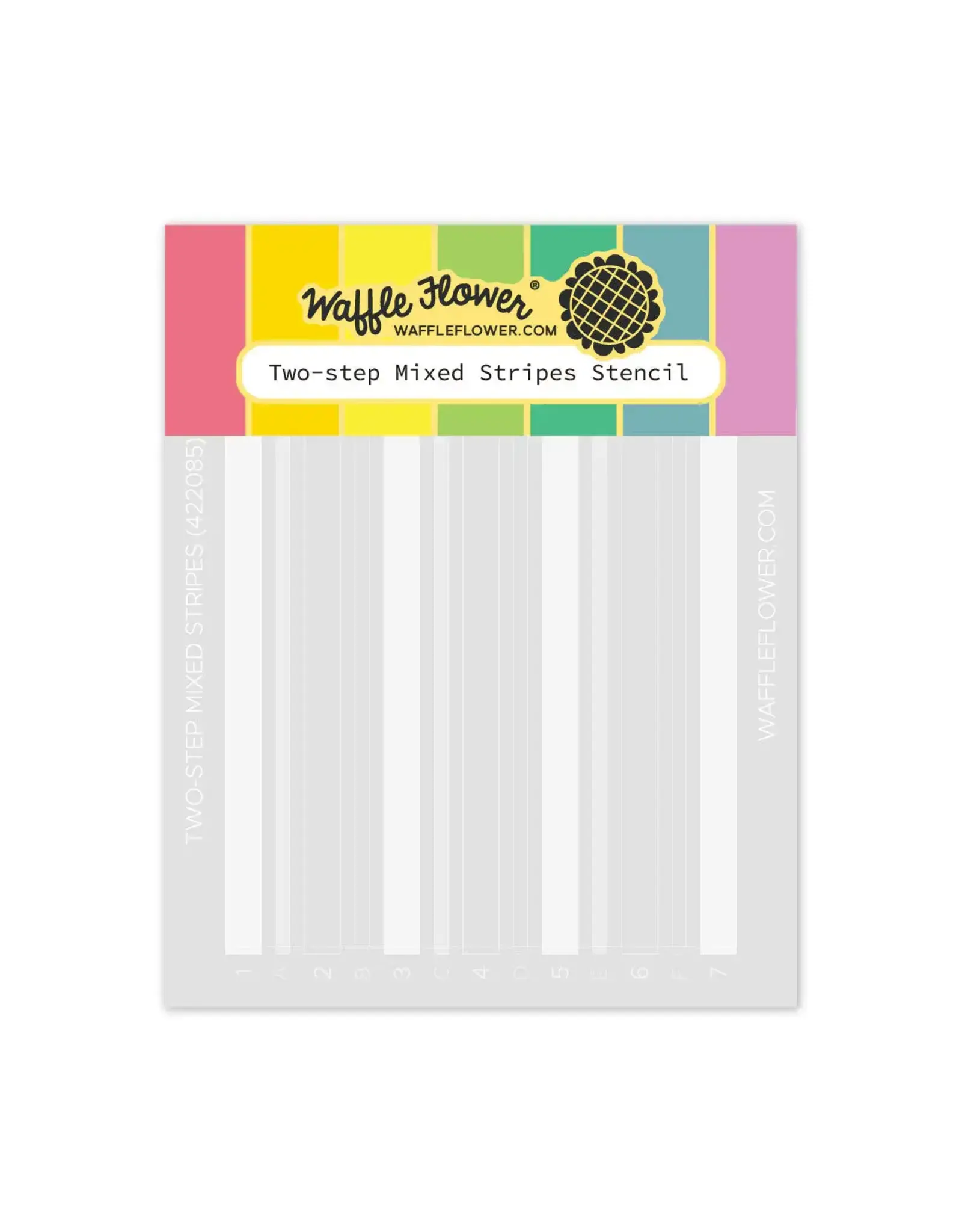 WAFFLE FLOWER WAFFLE FLOWER TWO-STEP MIXED STRIPES STENCIL SET