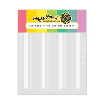 WAFFLE FLOWER WAFFLE FLOWER TWO-STEP MIXED STRIPES STENCIL SET