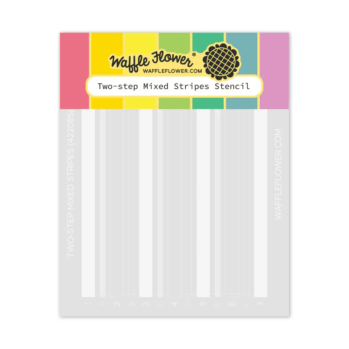 WAFFLE FLOWER WAFFLE FLOWER TWO-STEP MIXED STRIPES STENCIL SET