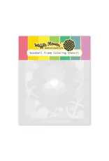 WAFFLE FLOWER WAFFLE FLOWER SEASHELL FRAME COLORING STENCIL SET