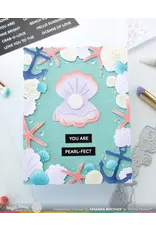 WAFFLE FLOWER WAFFLE FLOWER SEASHELL FRAME COLORING STENCIL SET
