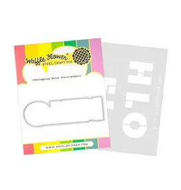 WAFFLE FLOWER WAFFLE FLOWER OVERLAPPING HELLO DIE-N-STENCIL