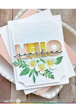 WAFFLE FLOWER WAFFLE FLOWER OVERLAPPING HELLO DIE-N-STENCIL