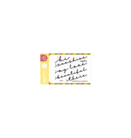WAFFLE FLOWER WAFFLE FLOWER OVERLAPPING HELLO ADDITIONS CLEAR STAMP SET
