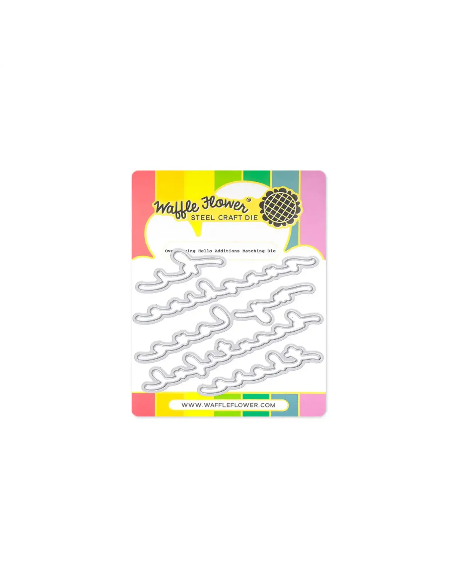 WAFFLE FLOWER WAFFLE FLOWER OVERLAPPING HELLO ADDITIONS MATCHING DIE SET