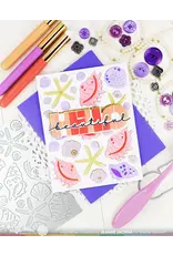 WAFFLE FLOWER WAFFLE FLOWER OVERLAPPING HELLO ADDITIONS MATCHING DIE SET