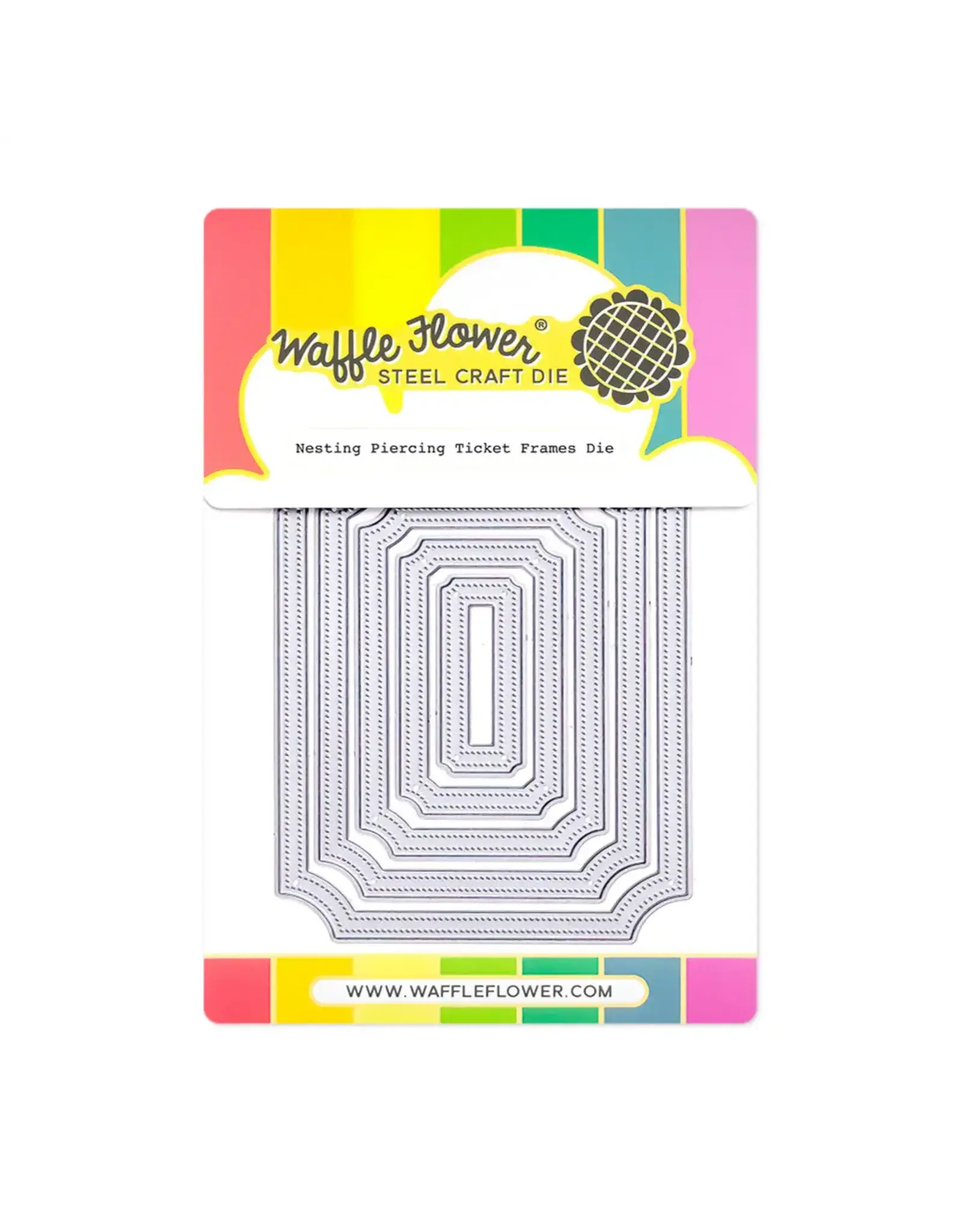 WAFFLE FLOWER WAFFLE FLOWER NESTING PIERCING TICKET FRAMES DIE SET