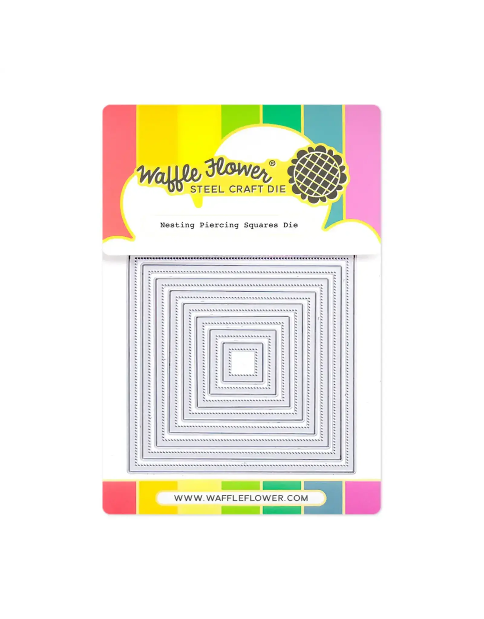 WAFFLE FLOWER WAFFLE FLOWER NESTING PIERCING SQUARES DIE SET