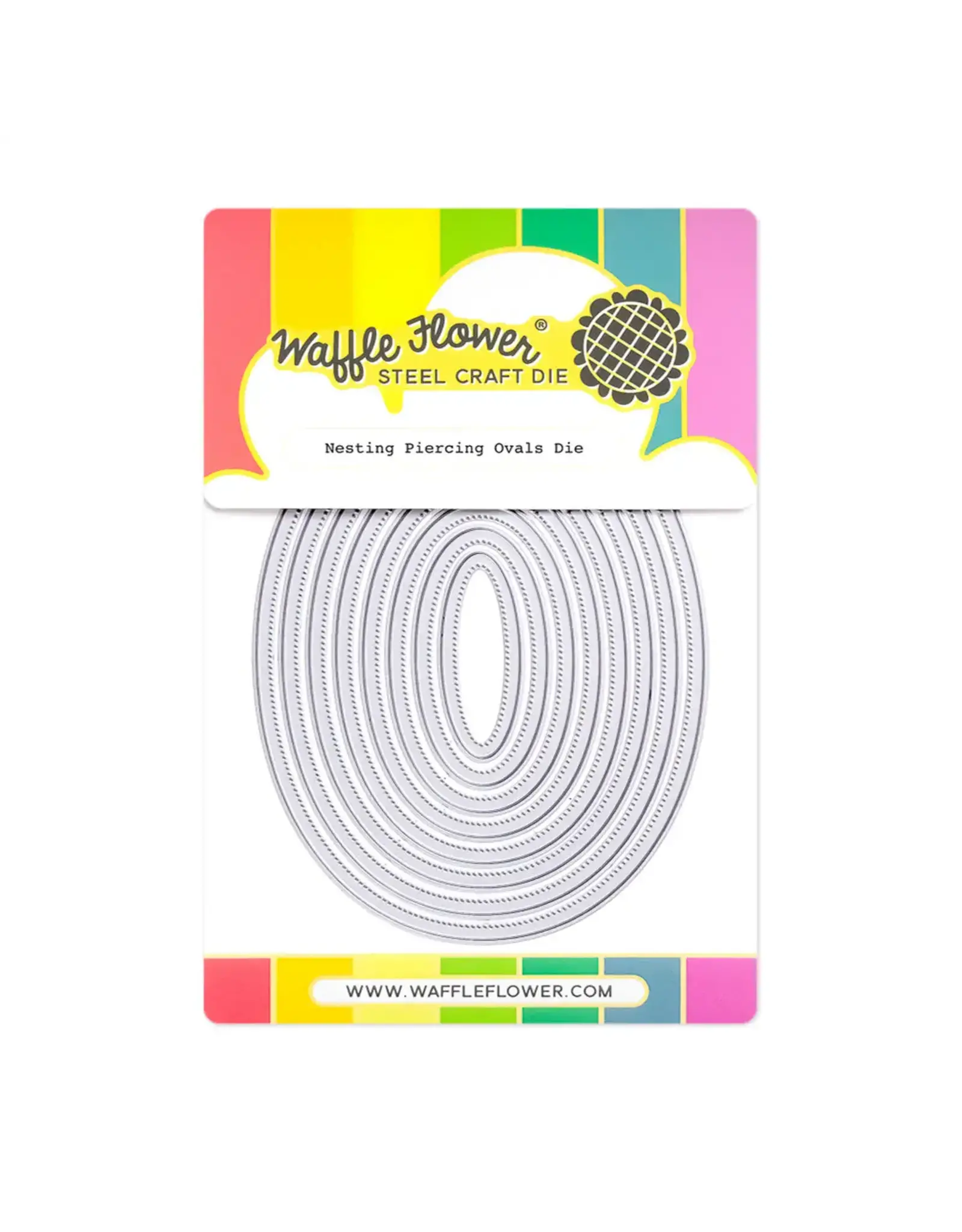 WAFFLE FLOWER WAFFLE FLOWER NESTING PIERCING OVALS DIE SET