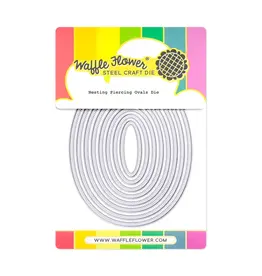 WAFFLE FLOWER WAFFLE FLOWER NESTING PIERCING OVALS DIE SET