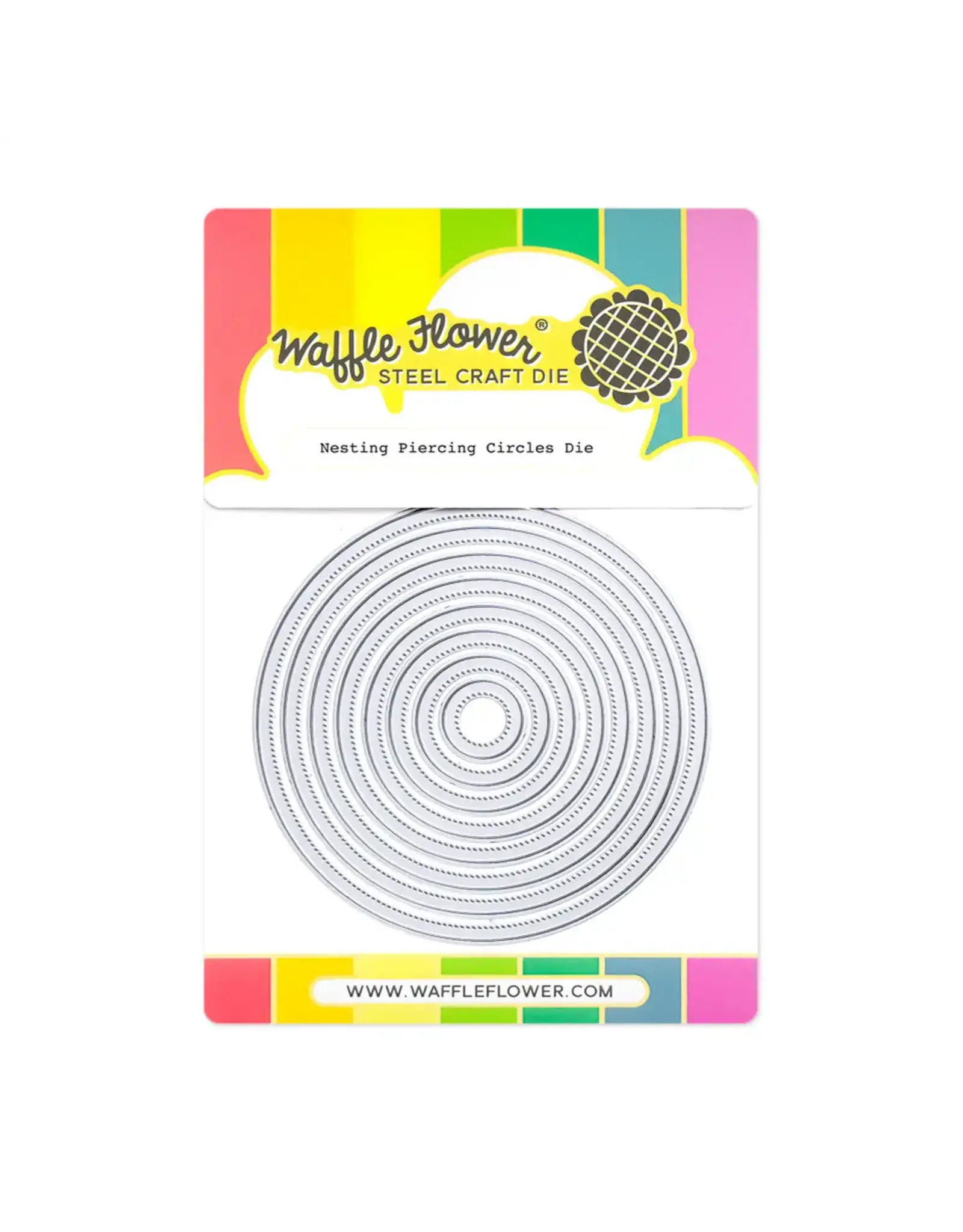 WAFFLE FLOWER WAFFLE FLOWER NESTING PIERCING CIRCLES DIE SET