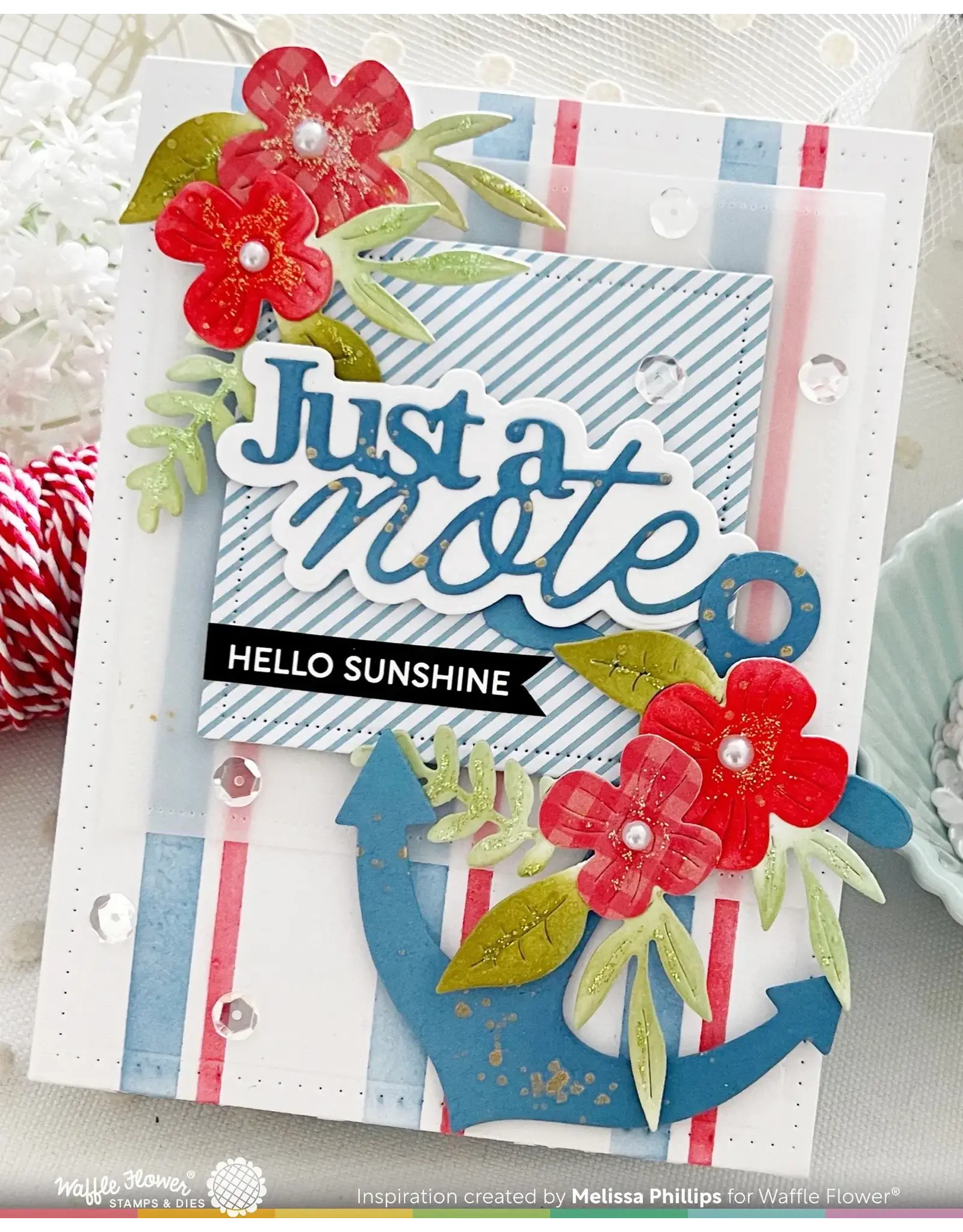 WAFFLE FLOWER WAFFLE FLOWER JUST A NOTE WORD DIE SET