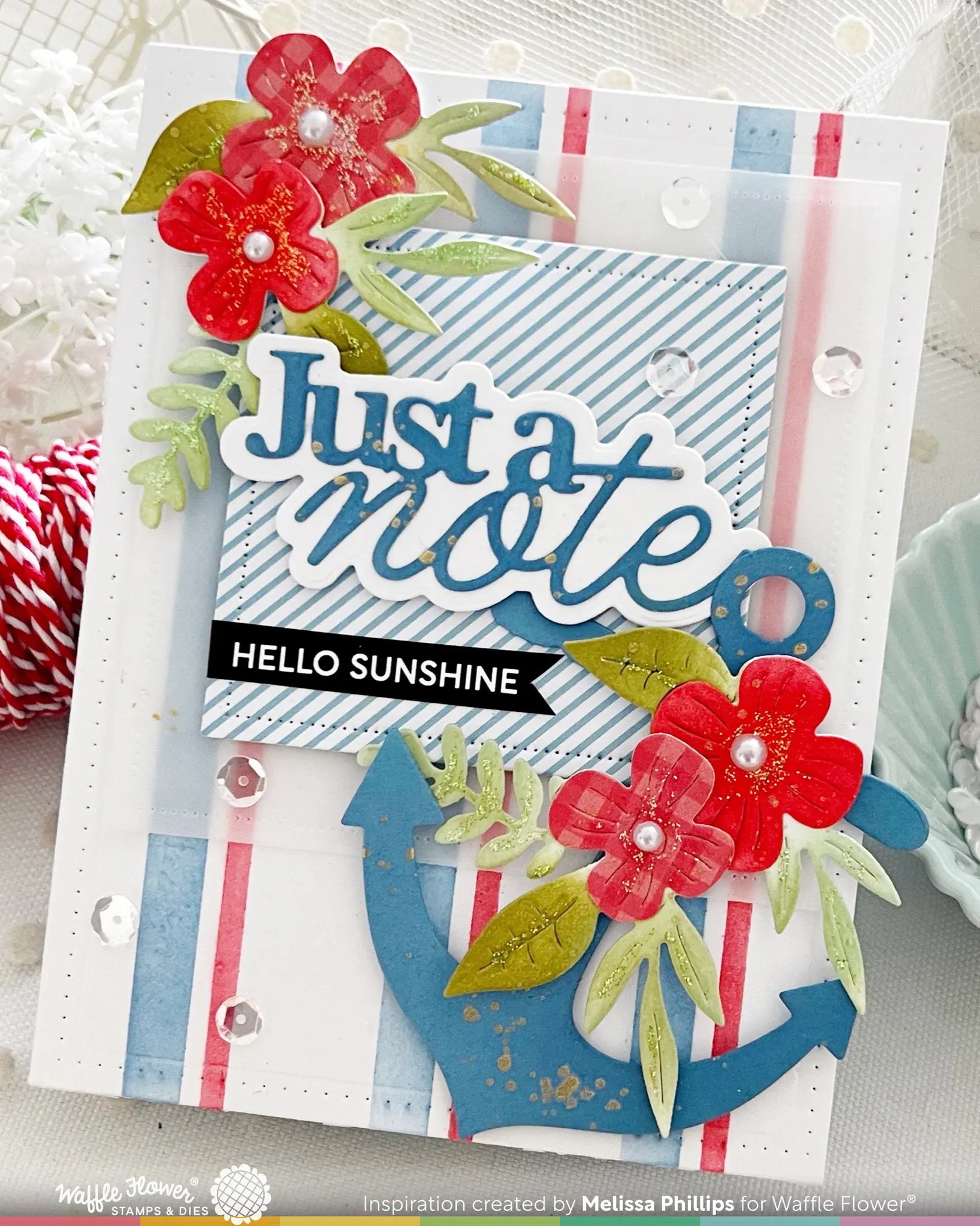 WAFFLE FLOWER WAFFLE FLOWER JUST A NOTE WORD DIE SET