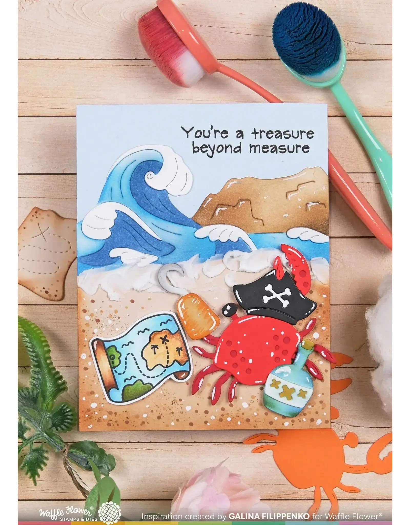 WAFFLE FLOWER WAFFLE FLOWER INQUISITIVE PIRATE ADD-ON DIE SET
