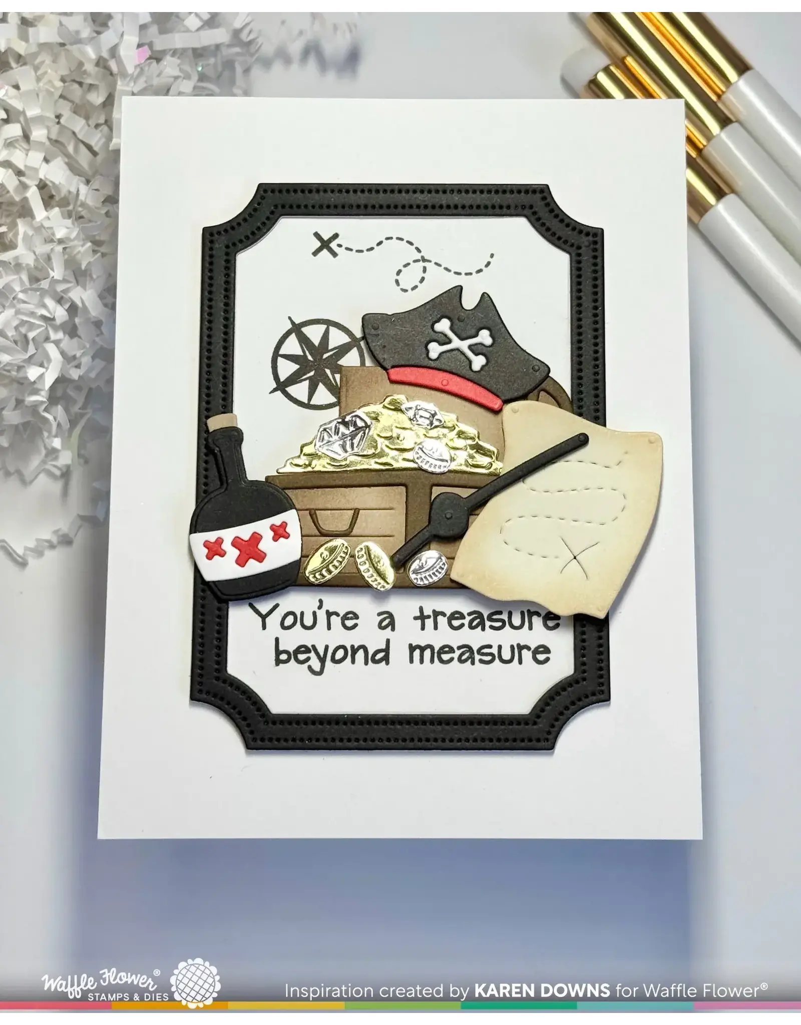 WAFFLE FLOWER WAFFLE FLOWER INQUISITIVE PIRATE ADD-ON DIE SET