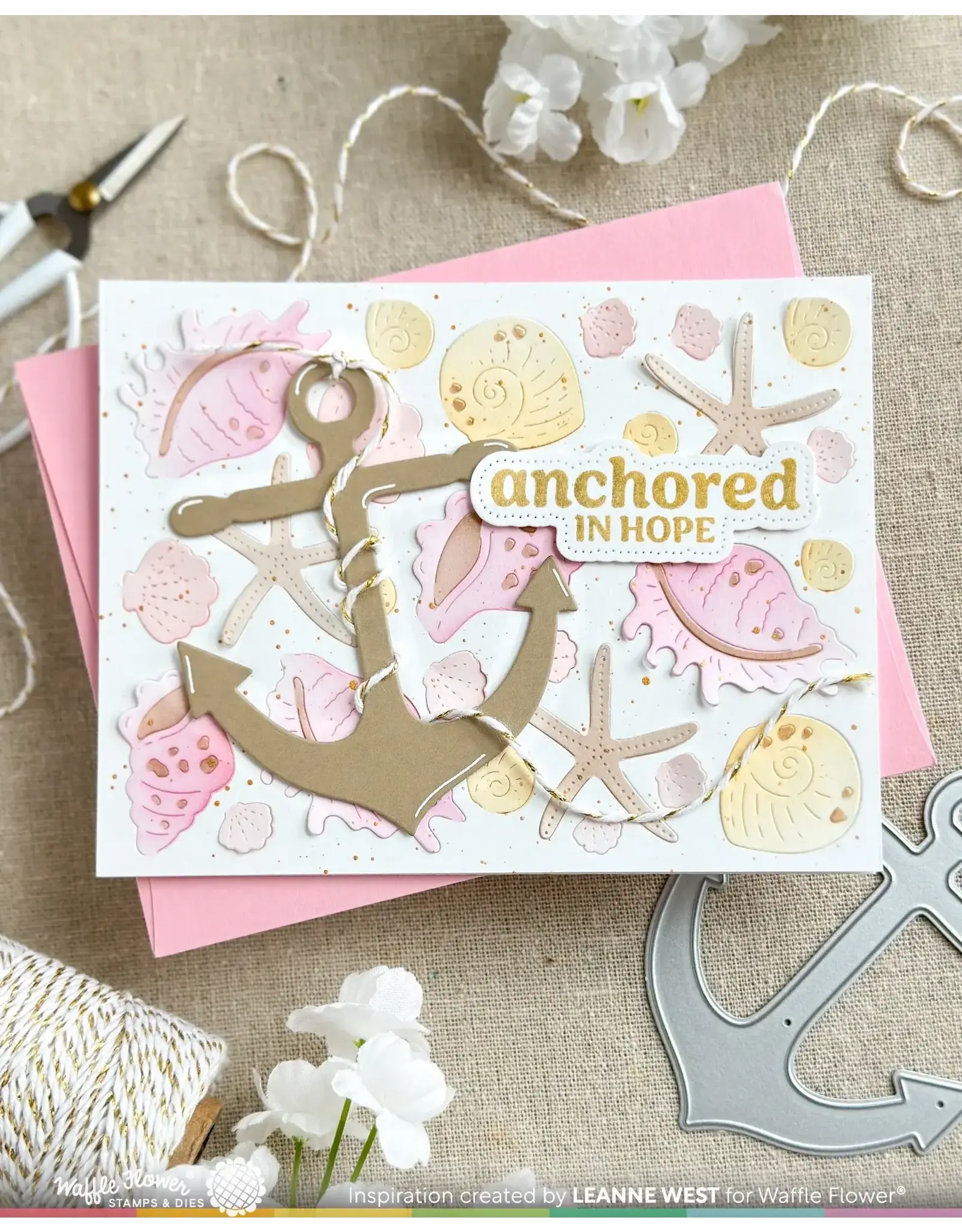 WAFFLE FLOWER WAFFLE FLOWER FLORAL ANCHOR DIE SET