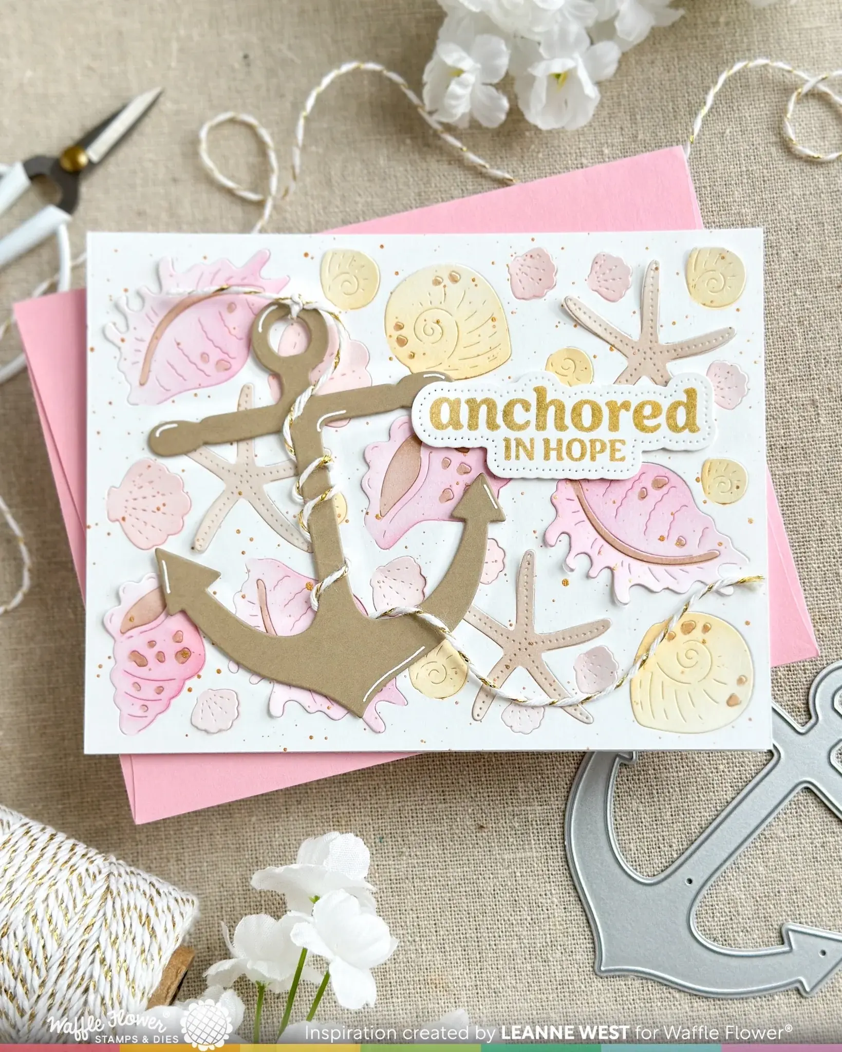 WAFFLE FLOWER WAFFLE FLOWER FLORAL ANCHOR DIE SET