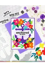 WAFFLE FLOWER WAFFLE FLOWER FLORAL ANCHOR DIE SET