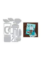 HERO ARTS HERO ARTS COFFEE AND CROISSANT ETCHED DIE SET