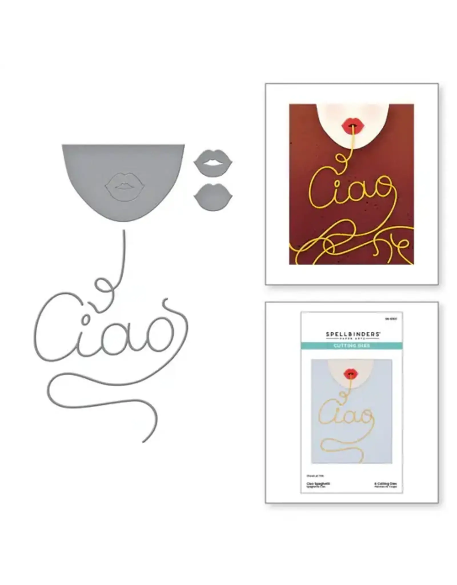 SPELLBINDERS SPELLBINDERS LA DOLCE VITA COLLECTION CIAO SPAGHETTI ETCHED DIE SET
