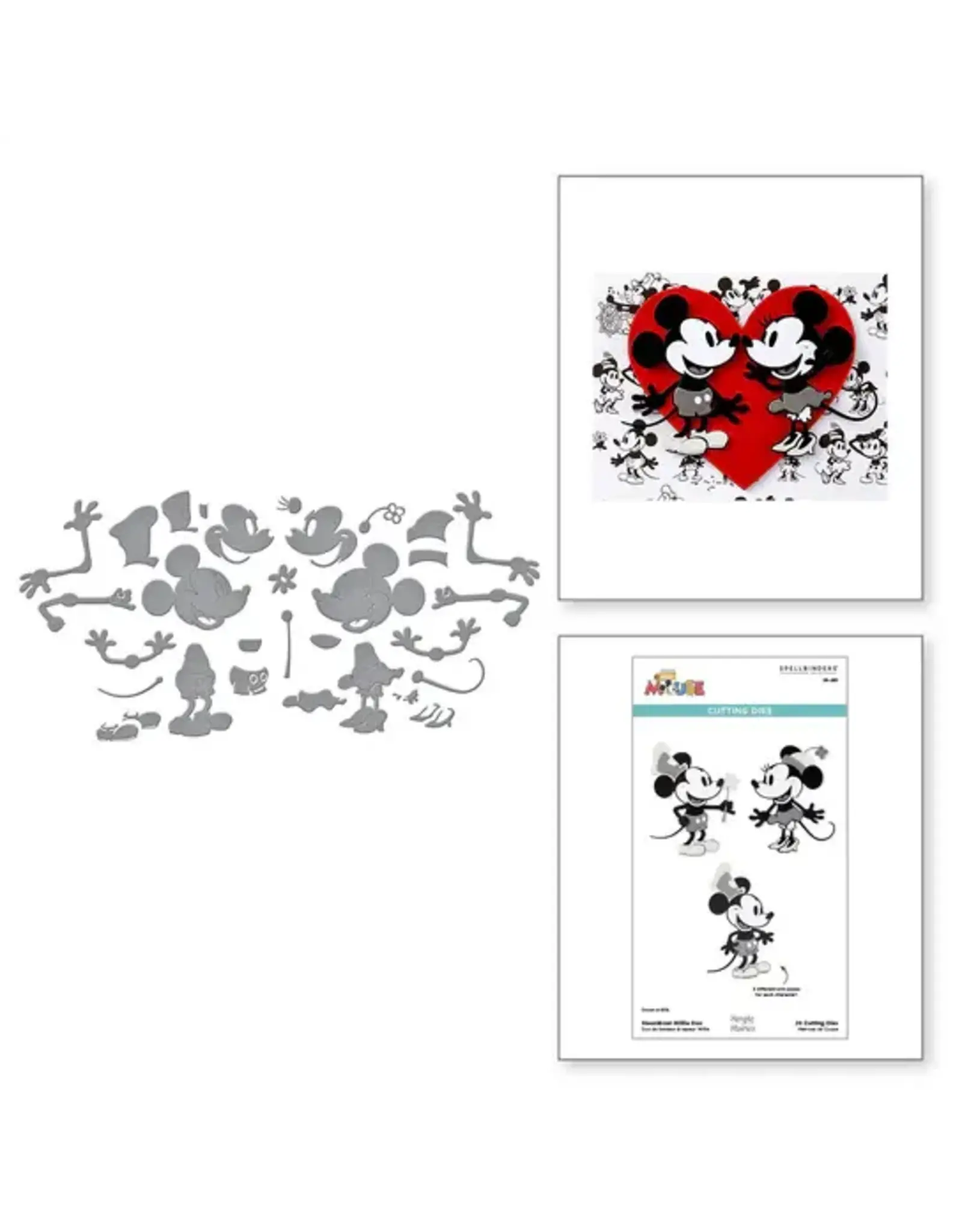 SPELLBINDERS SPELLBINDERS SAY CHEESE CLASSIC MOUSE COLLECTION STEAMBOAT WILLIE DUO ETCHED DIE SET