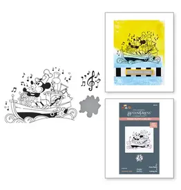 SPELLBINDERS SPELLBINDERS BETTERPRESS SAY CHEESE CLASSIC MOUSE COLLECTION STEAMBOAT WILLIE PRESS PLATE & DIE SET