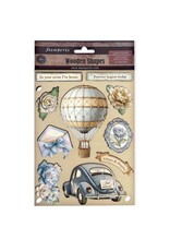 STAMPERIA STAMPERIA TIMELESS A5 COLORED WOODEN SHAPES