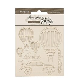STAMPERIA STAMPERIA TIMELESS AIR BALLOONS 5.5x5.5 LARGE DECORATIVE CHIPS