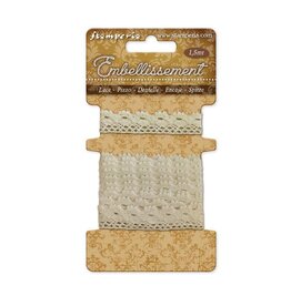 STAMPERIA STAMPERIA COTTON LACE 1.5m