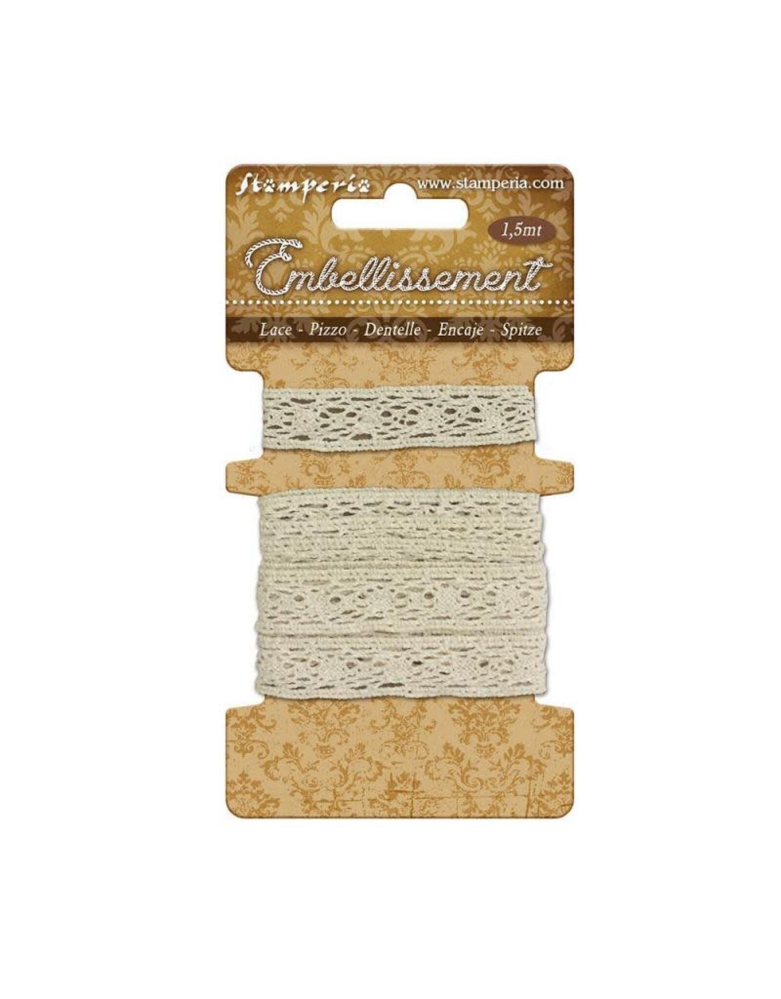 STAMPERIA STAMPERIA COTTON LACE 2 1.5m