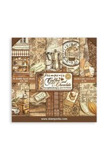STAMPERIA STAMPERIA COFFEE AND CHOCOLATE 8x8 PAPER PACK 10 SHEETS