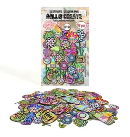 AALL & CREATE AALL & CREATE JANET KLEIN #EP-91 BOHEMIANS EPHEMERA DIE CUTS 99/PK