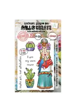 AALL & CREATE AALL & CREATE JANET KLEIN #1276 FRIDA DEE A7 CLEAR STAMP SET