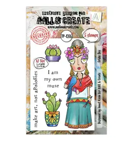 AALL & CREATE AALL & CREATE JANET KLEIN #1276 FRIDA DEE A7 CLEAR STAMP SET
