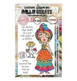 AALL & CREATE AALL & CREATE JANET KLEIN #1277 QUEEN DEE A7 CLEAR STAMP SET